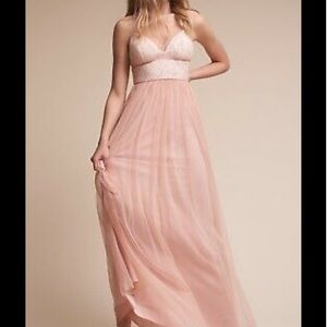 Anthropologie (bholdn) hitherto brit dress blush